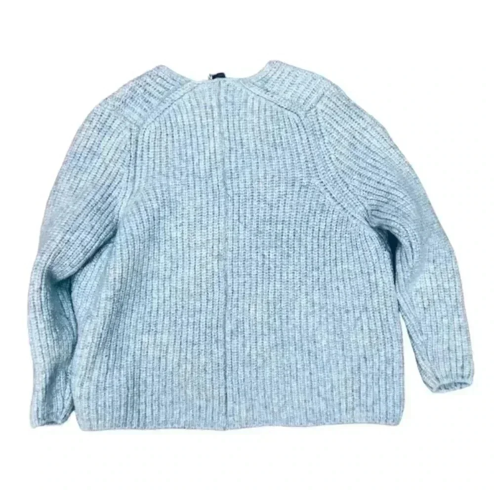 Closed Women's Light Blue V-Neck Alpaca Blend Pullover Sweater Size S